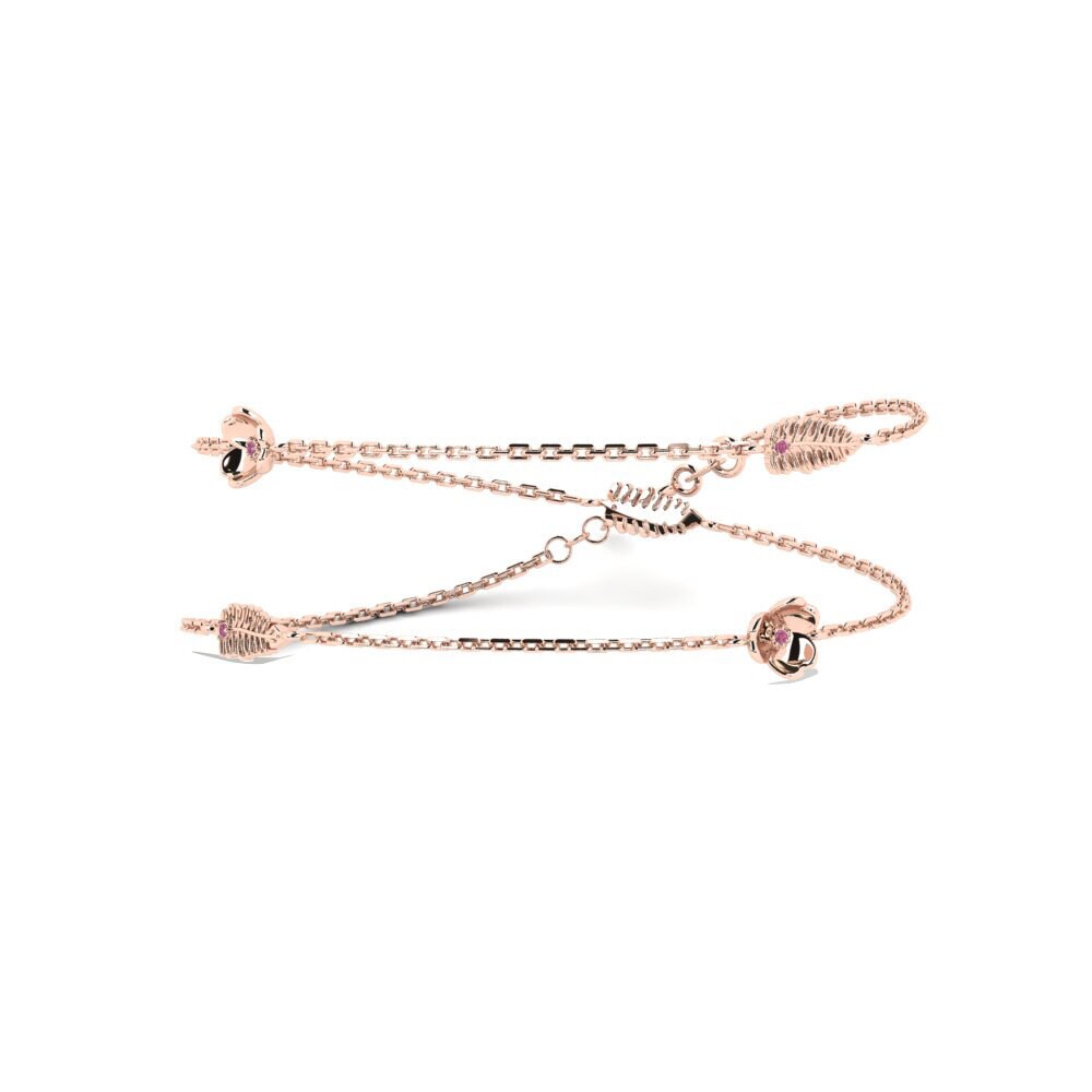 14k Rose Gold Rhodolite Garnet Women's Necklace Constancy