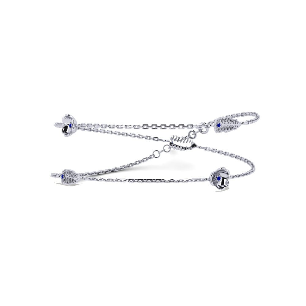 18ct White Gold Sapphire Women's Necklace Constancy