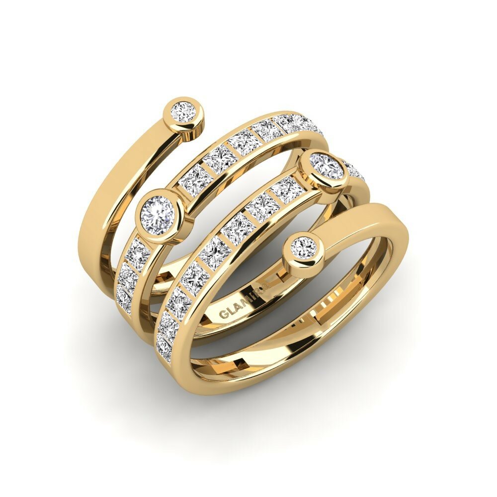 Moissanite Anello Constructive