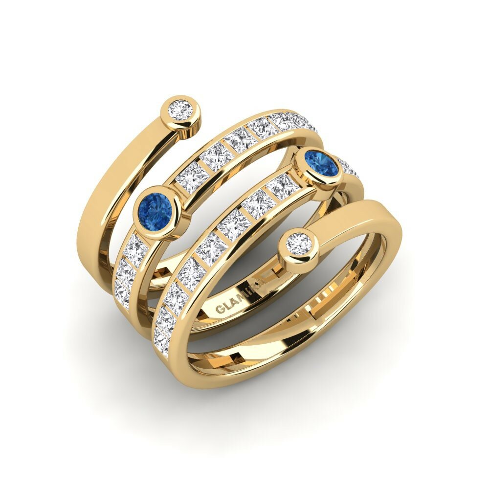 sapphire-zirconia แหวน Constructive