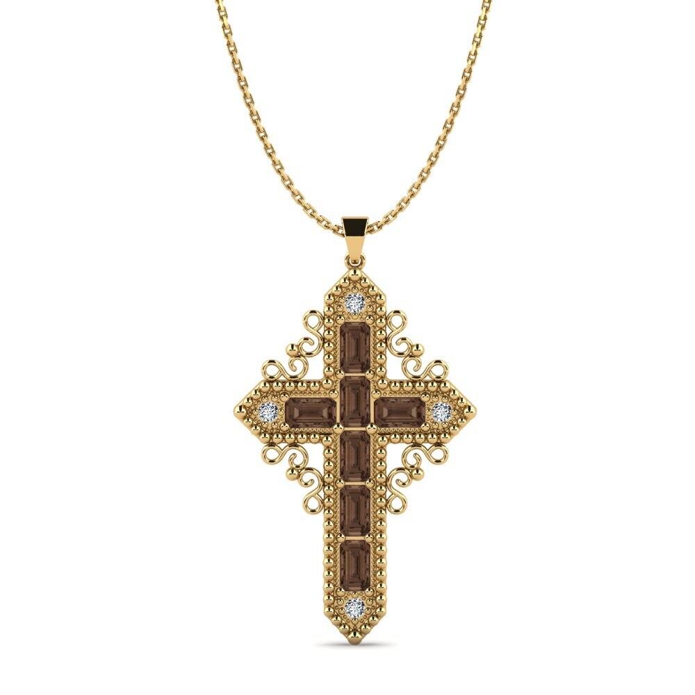 Smoky Quartz Women's Pendant Conteses