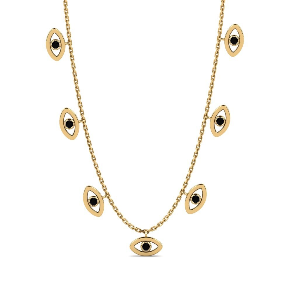 Black Sapphire Women's Necklace Continente