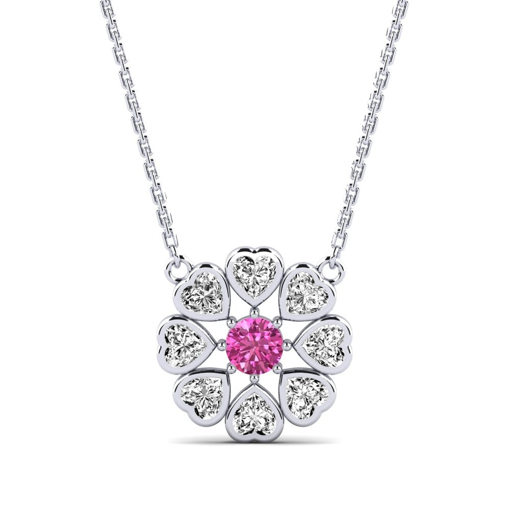 Topacio Rosa Collar de Mujer Coopt