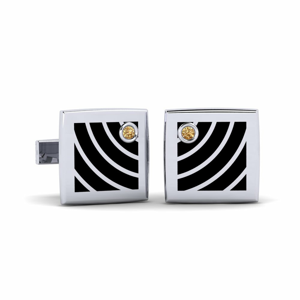 Brown Diamond Cufflink Copia