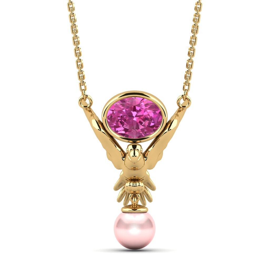 Đá Topaz Hồng Dây chuyền nữ Coppedge