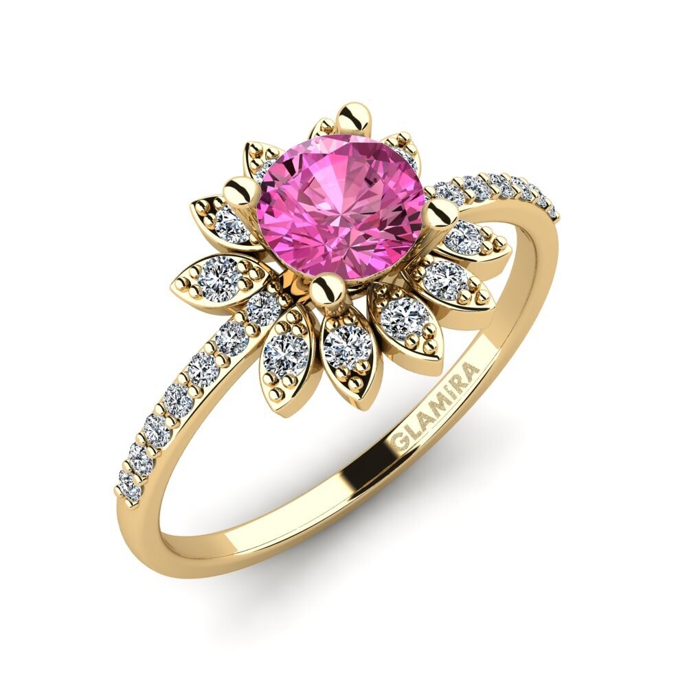 Pink Topaz Women's Ring Coqu