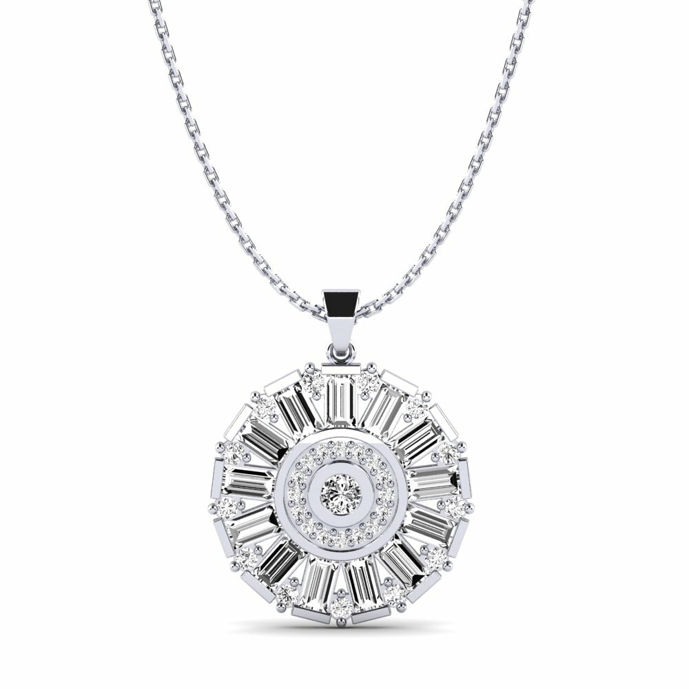 Moissanite Dames Hanger Coral