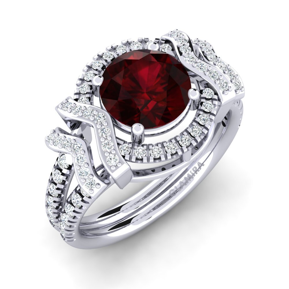 Garnet Engagement Ring Coralie