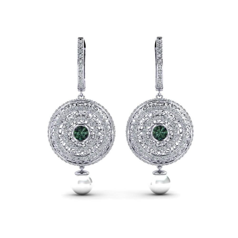 14ct White Gold Mystic Topaz Women's Earring Cordagel