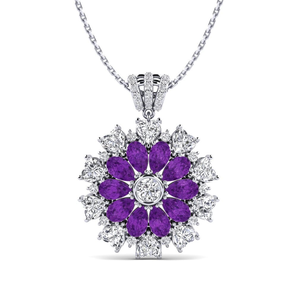 Amethyst Women's Pendant Cordialite