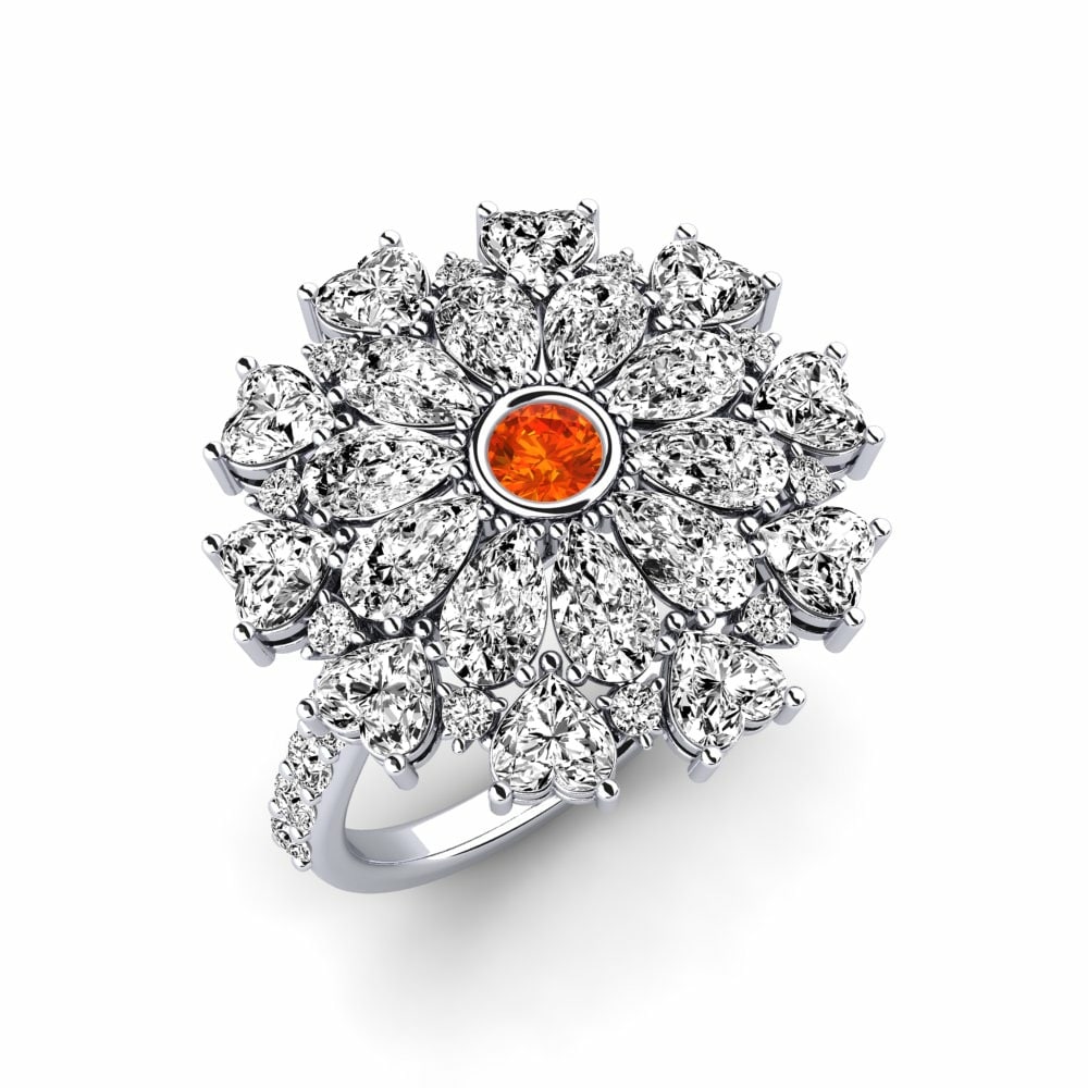 Orange Sapphire Ring Cordialle