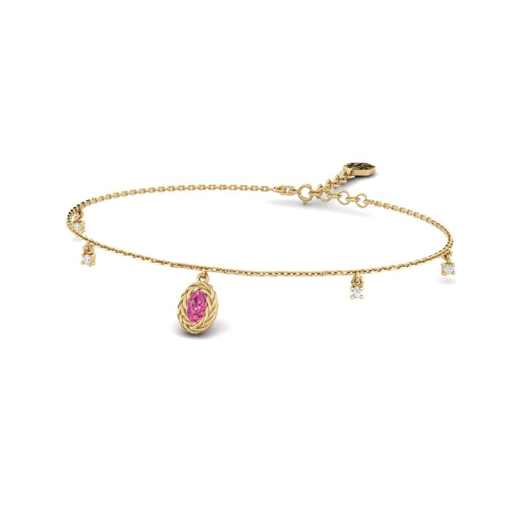 Tourmaline Rose Bracelet pour femme Coreyta
