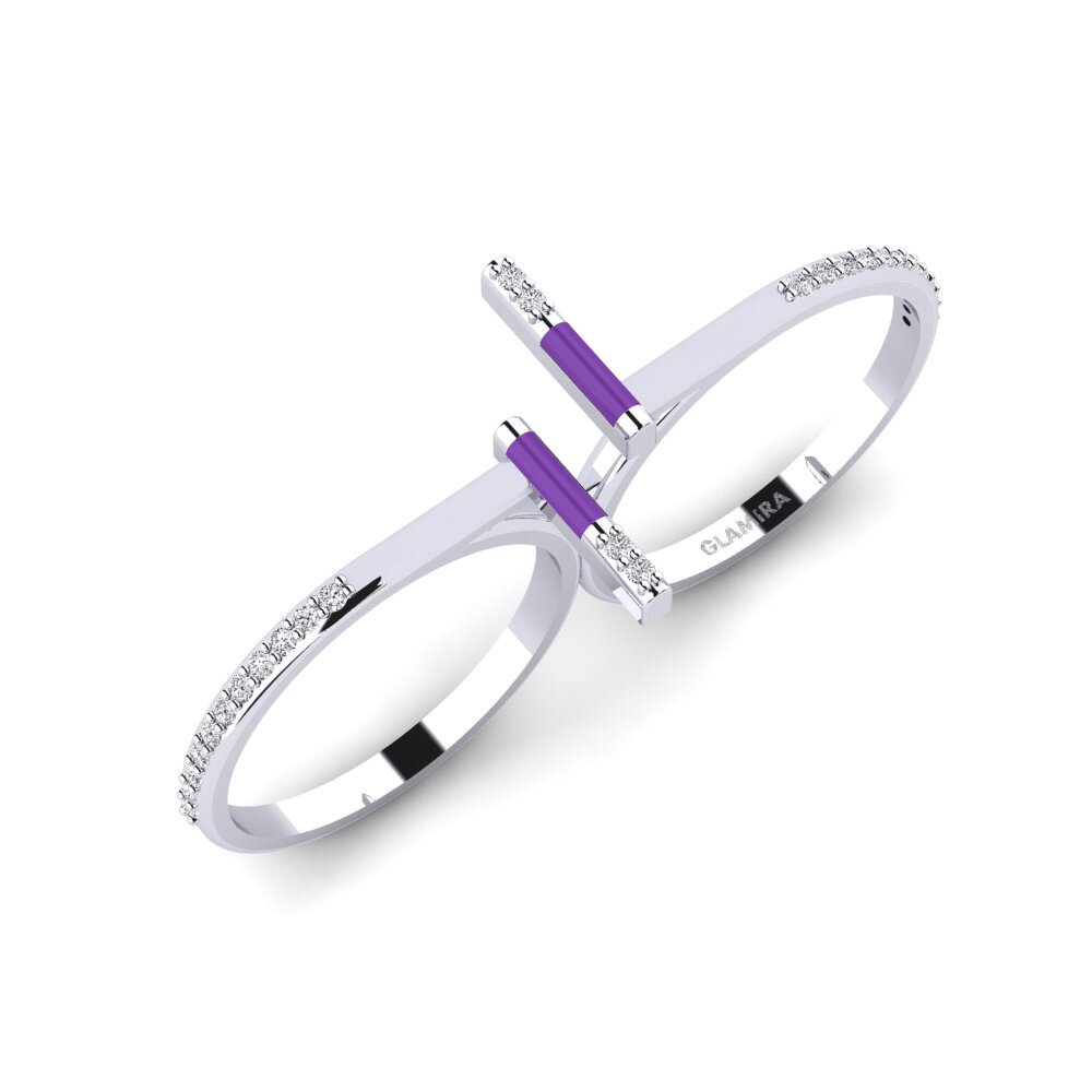 Weißgold 375 Ring Corfu