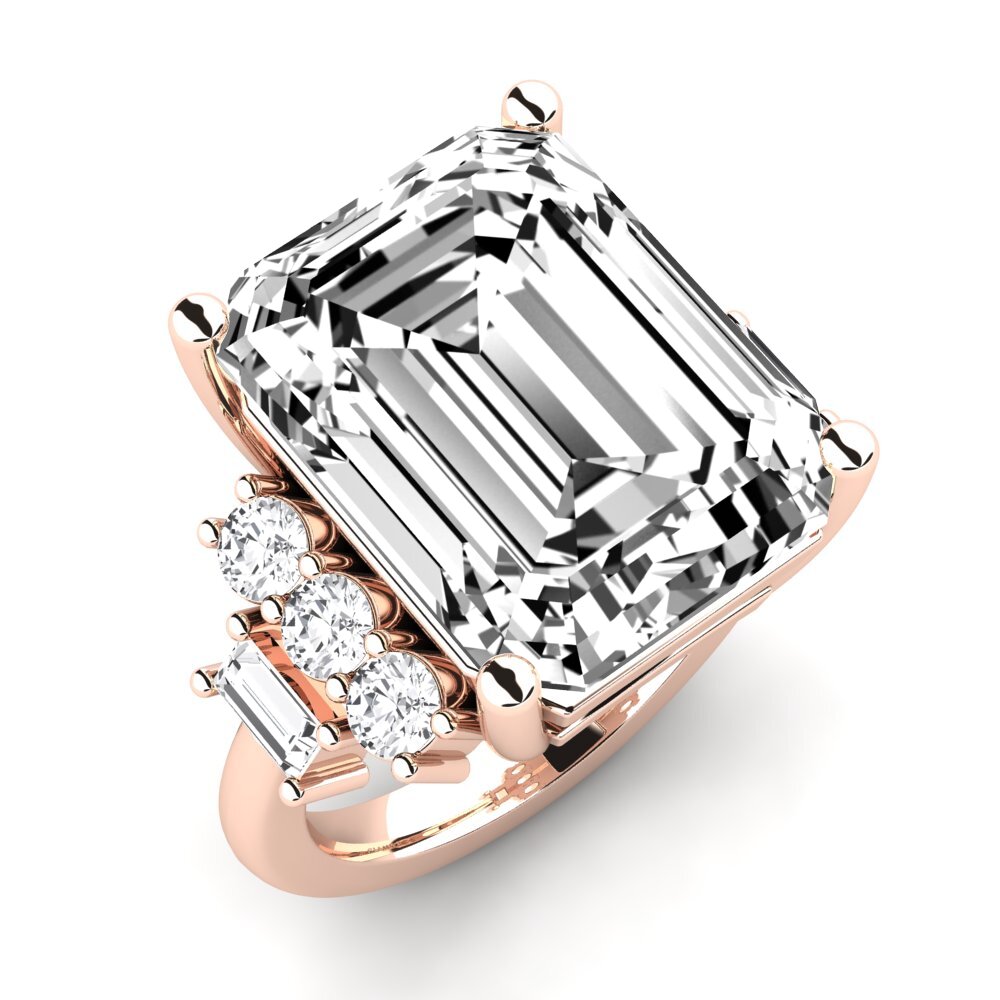 9K Rose Gold Ring Corine