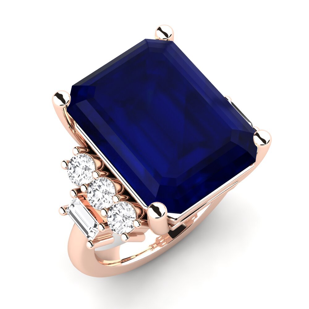 14k Rose Gold Sapphire Ring Corine