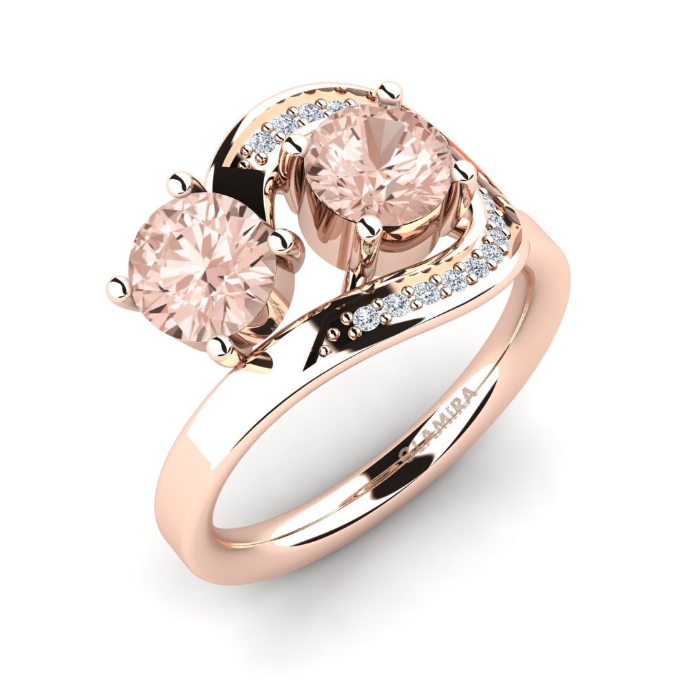 14ct Rose Gold Morganite Ring Corissa