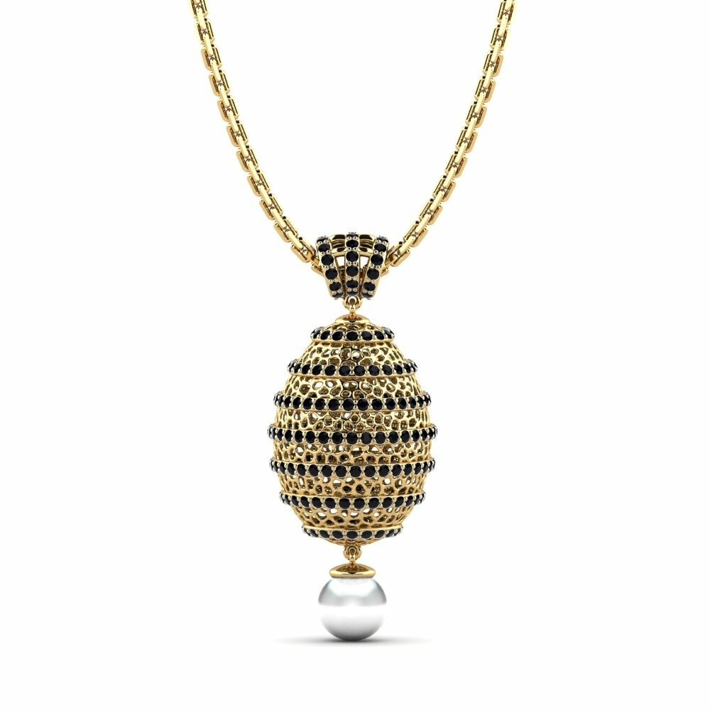 Diamant Noir Pendentif pour femme Cormorana