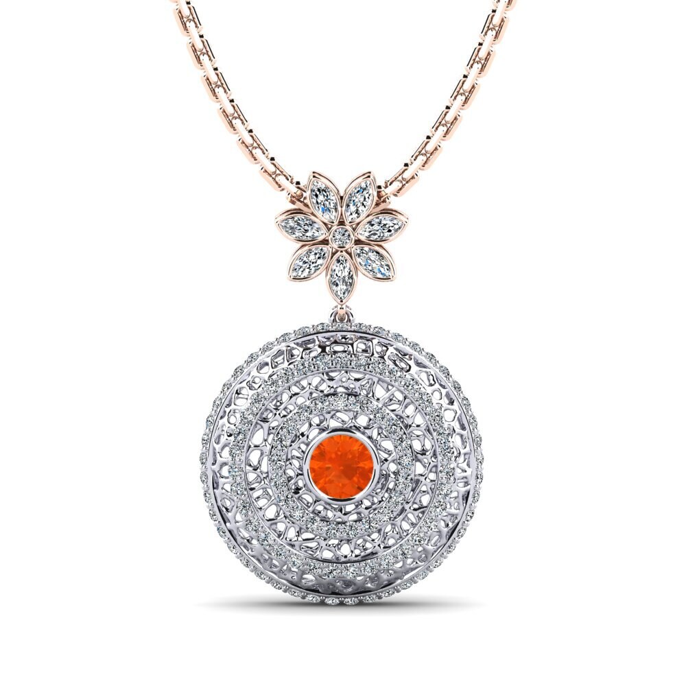 Fire Opal Women's Pendant Cornaline