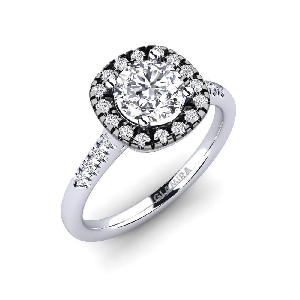 Halo Black Touch Collection Corrie 585 White Gold with Black Rhodium Diamond
