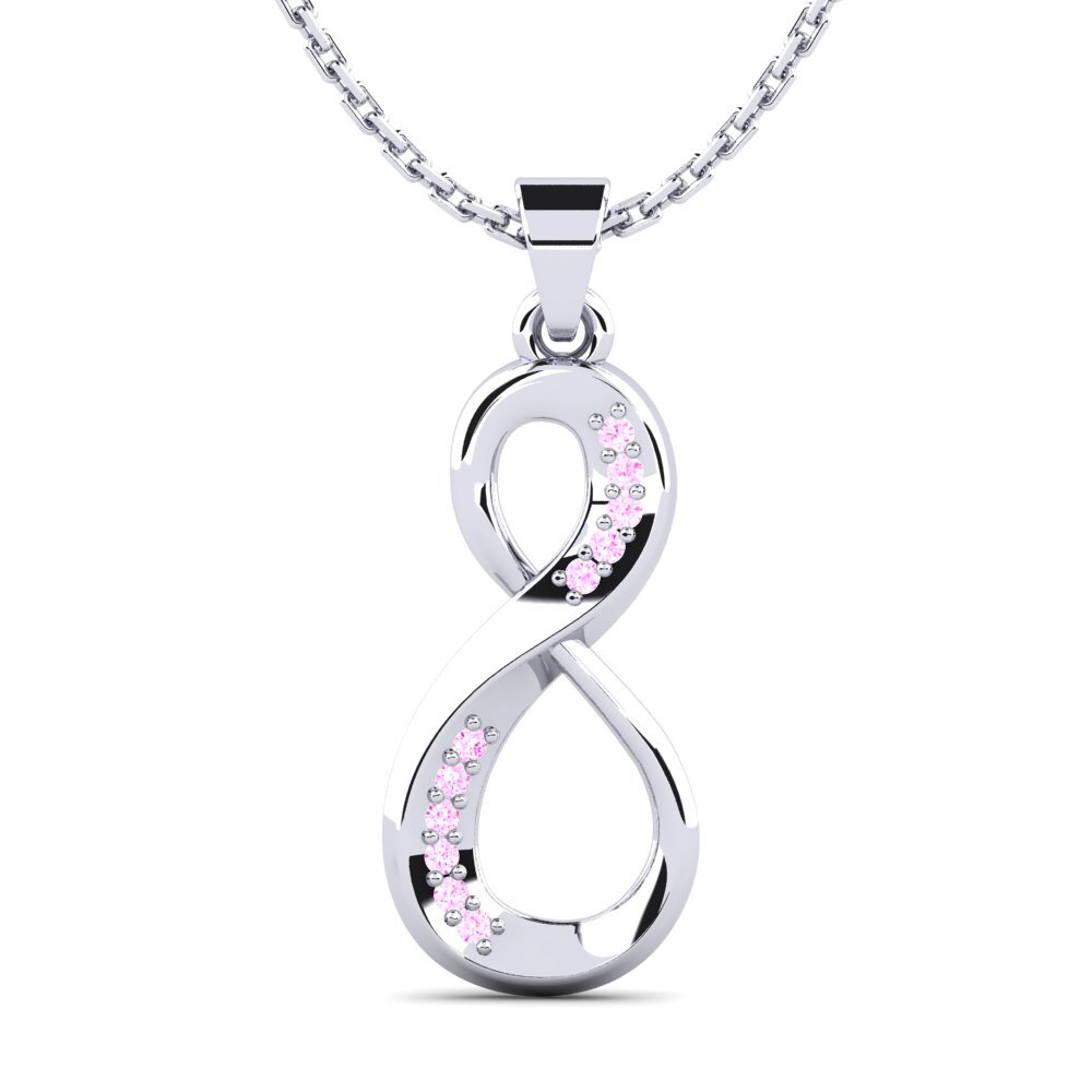 Zafiro Rosado Colgante de Mujer Corvines