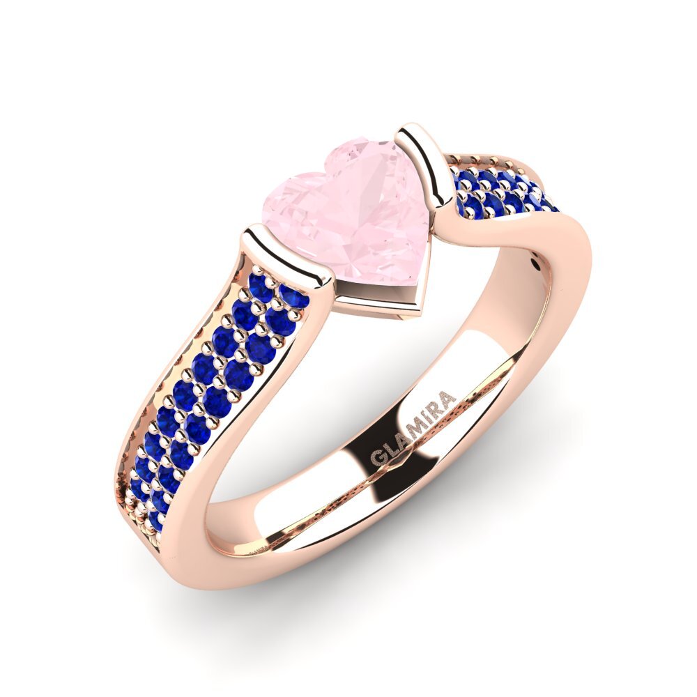 Rose Quartz Engagement Ring Cosenza