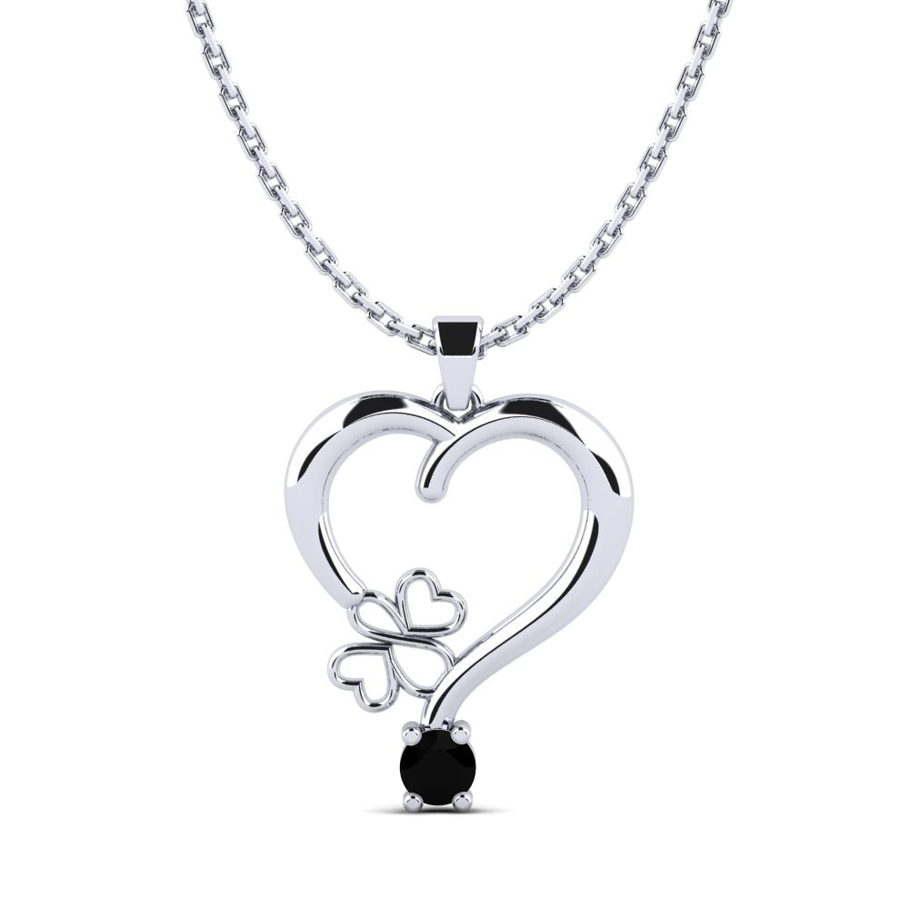 Safira negra Pingente Feminino Cosinus