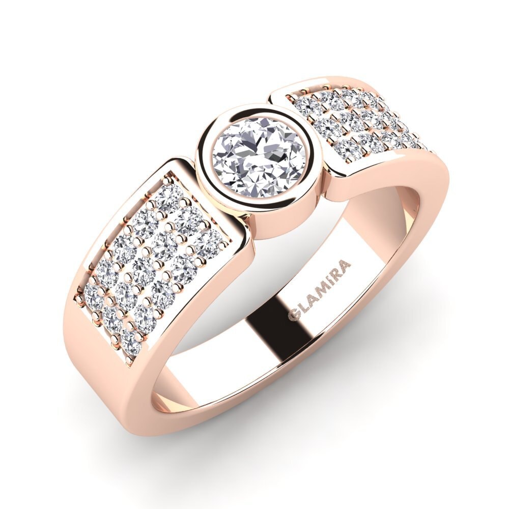14ct Rose Gold Engagement Ring Cosmence