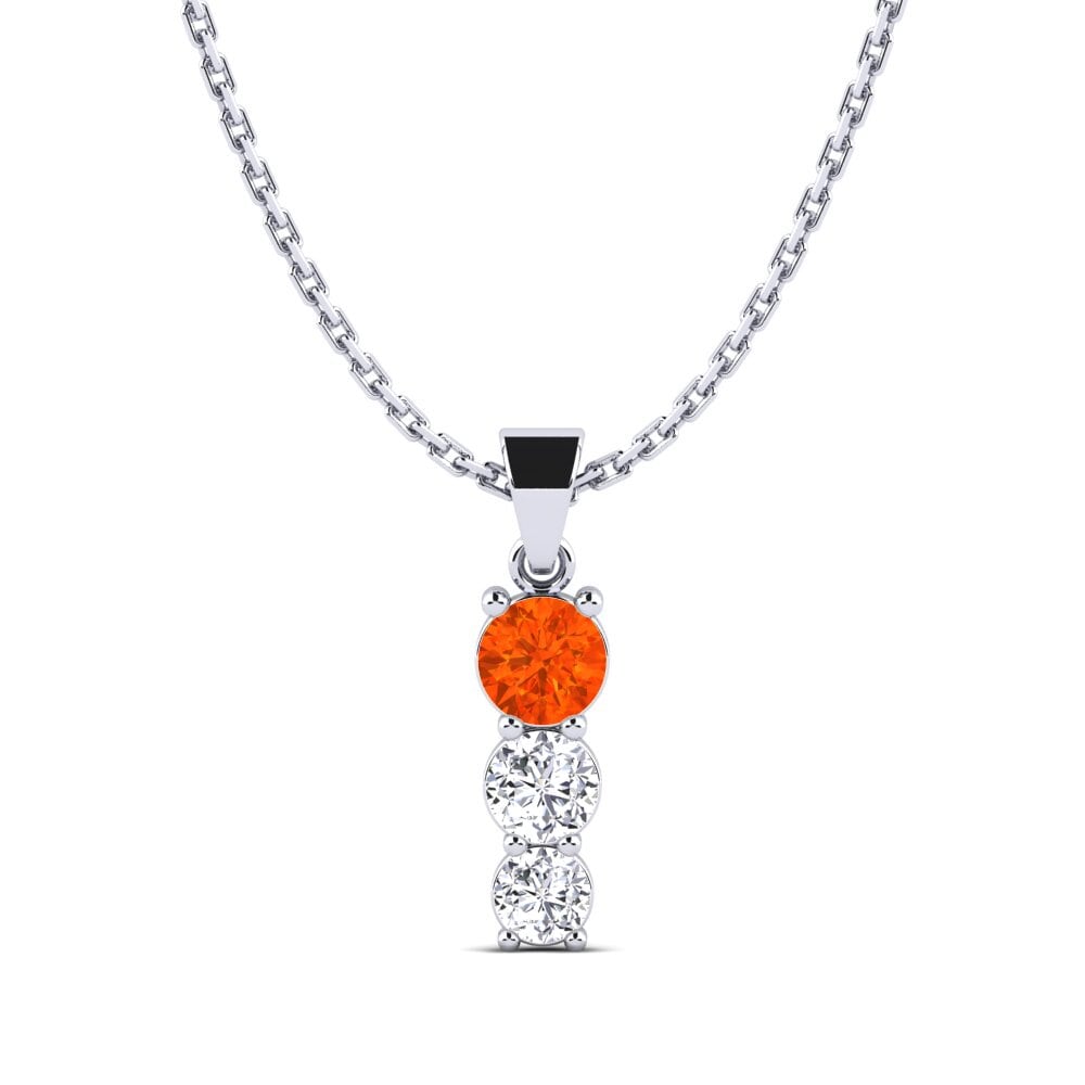 Fire-Opal Women's Pendant Cotone