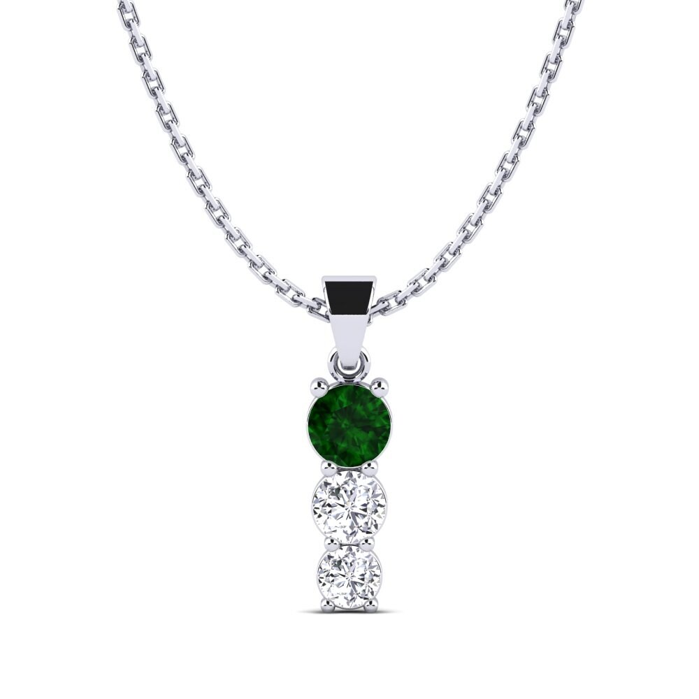 Green Tourmaline Women's Pendant Cotone