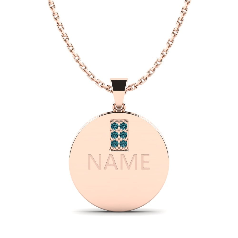 Blauer Diamant Damen anhänger Coulanta