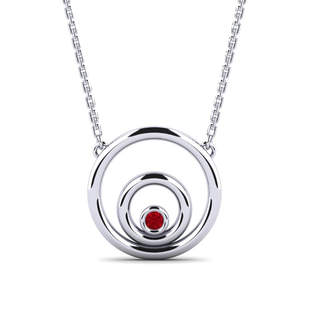 Red Zirconia Women's Necklace Couperose