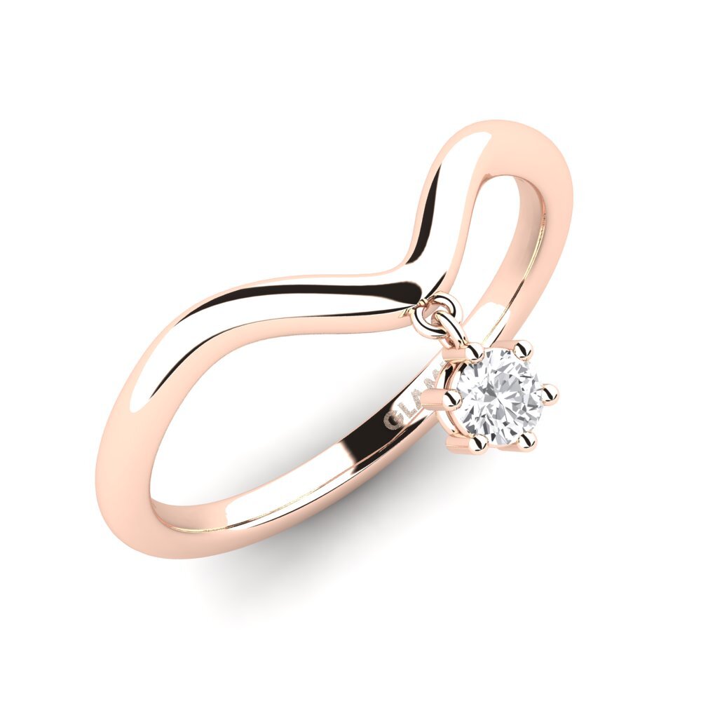 Saphir Blanc Bague Couplet