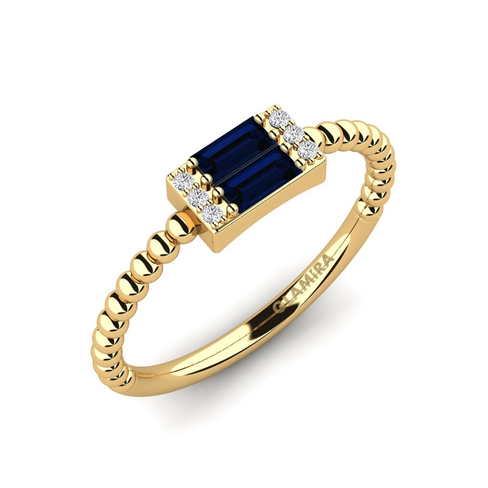 Mixed Sapphire Engagement Ring Courgo