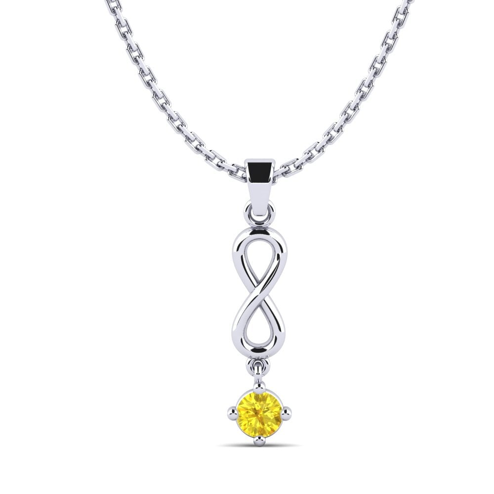Yellow Sapphire Women's Pendant Courlisa