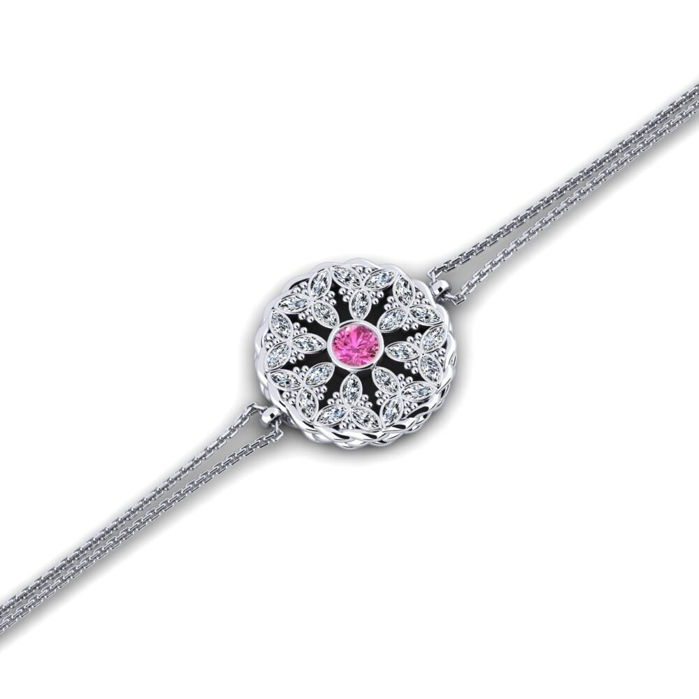 Pink Topaz Women's Bracelet Courroux