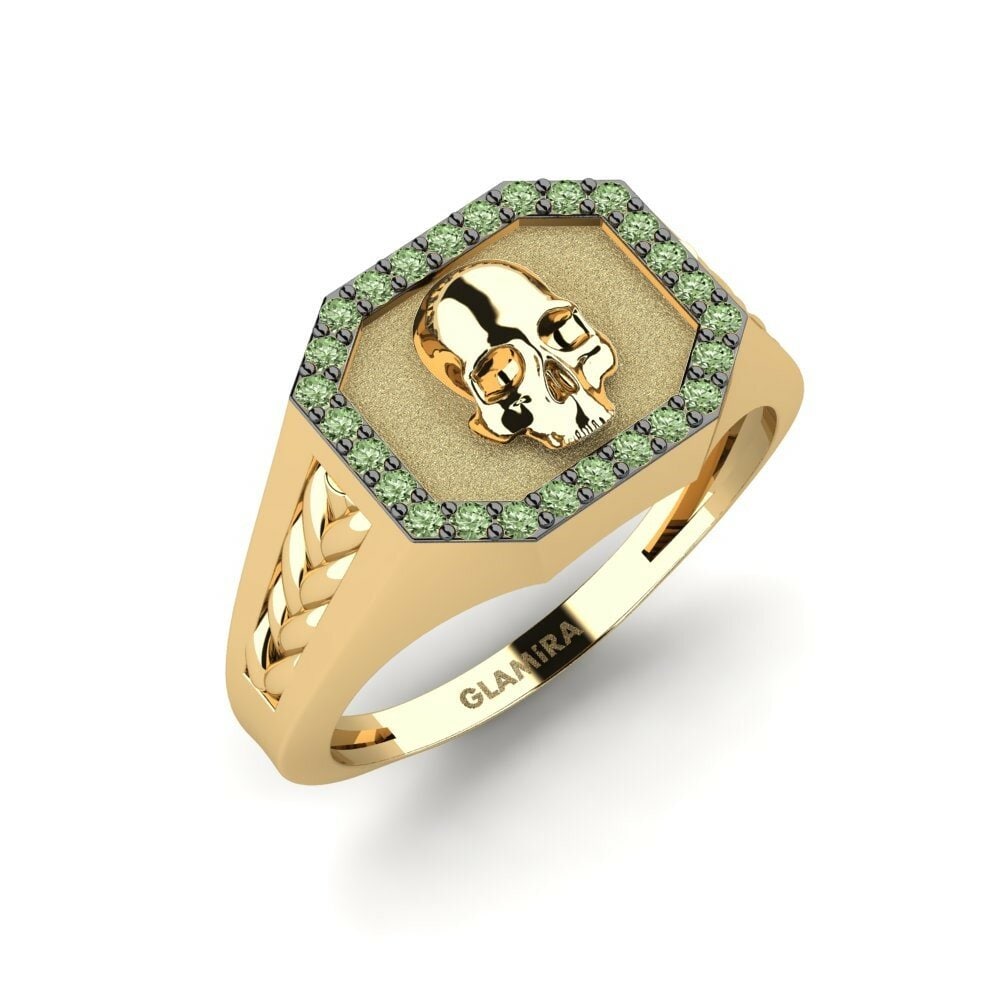 Diamant Vert Bague Pinky homme Courseulles