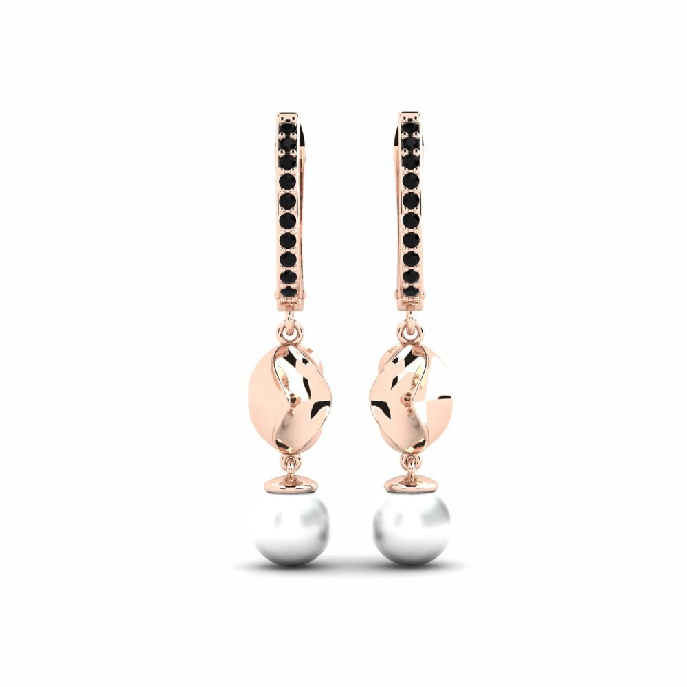 Diamant Noir Boucle d'oreille femme Cousul