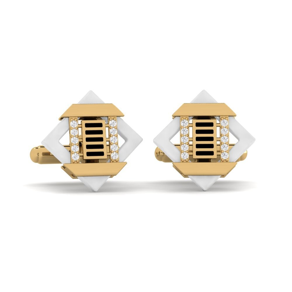 White sapphire Cufflink Couture
