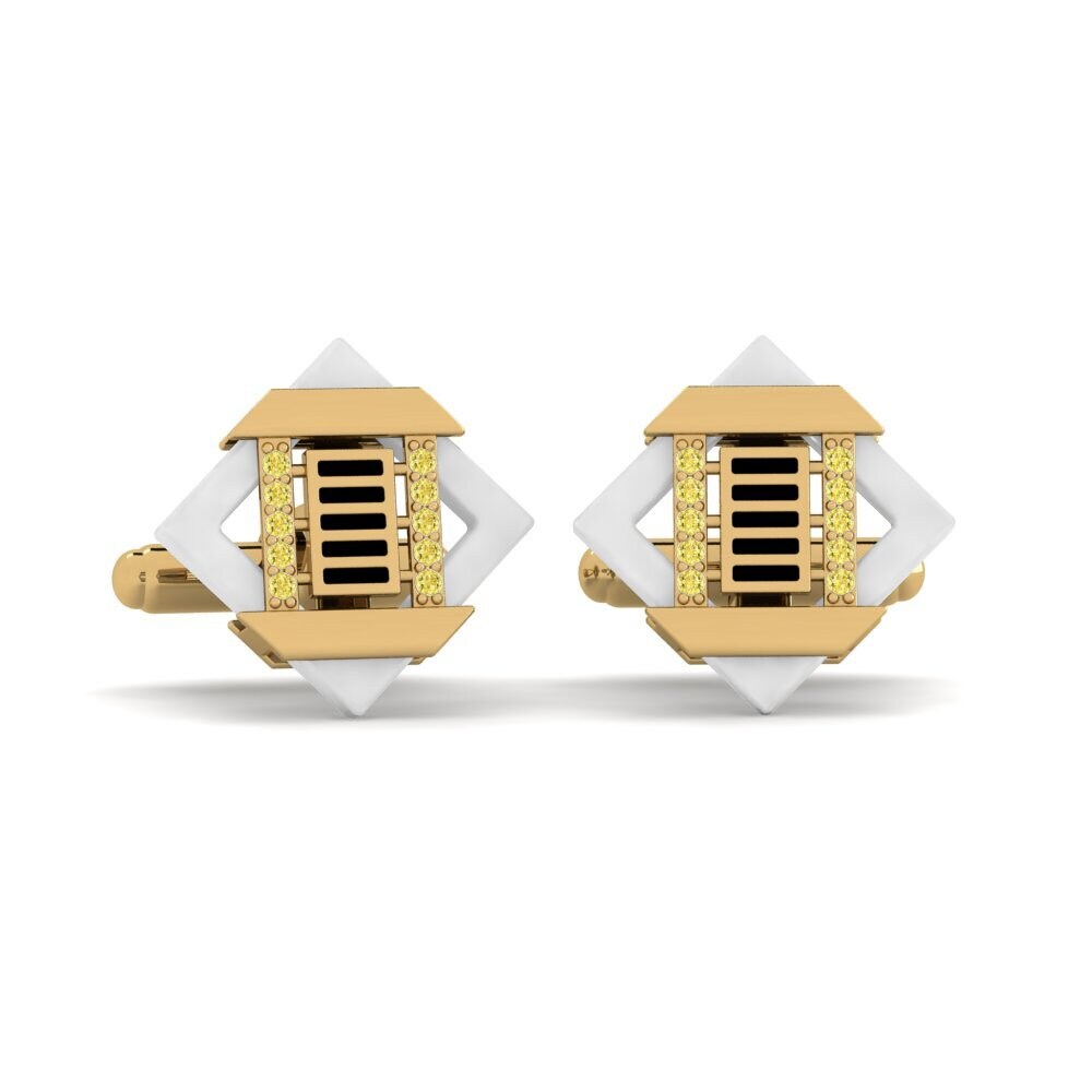 Yellow Sapphire Cufflink Couture