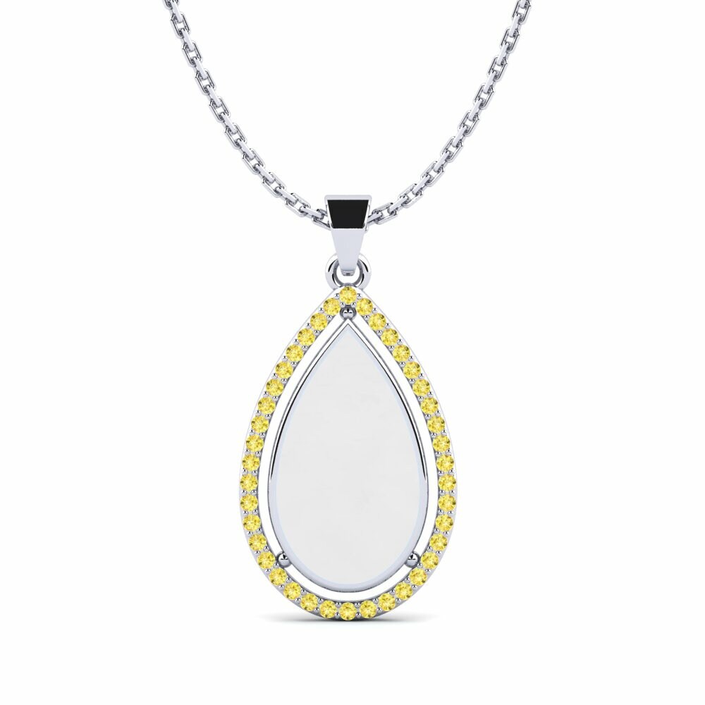 Yellow Sapphire Women's Pendant Couvrel