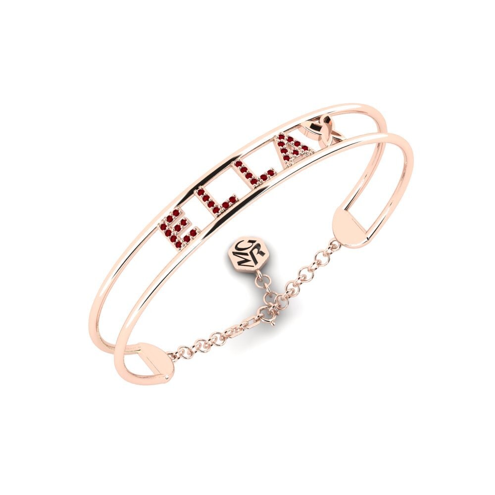 585 Emas Ros ruby-zirconia Gelang kanak-kanak Cramer