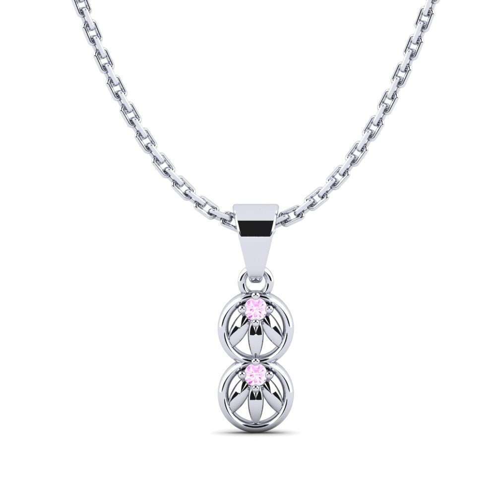 Zafiro Rosado Colgante de Mujer Cratin