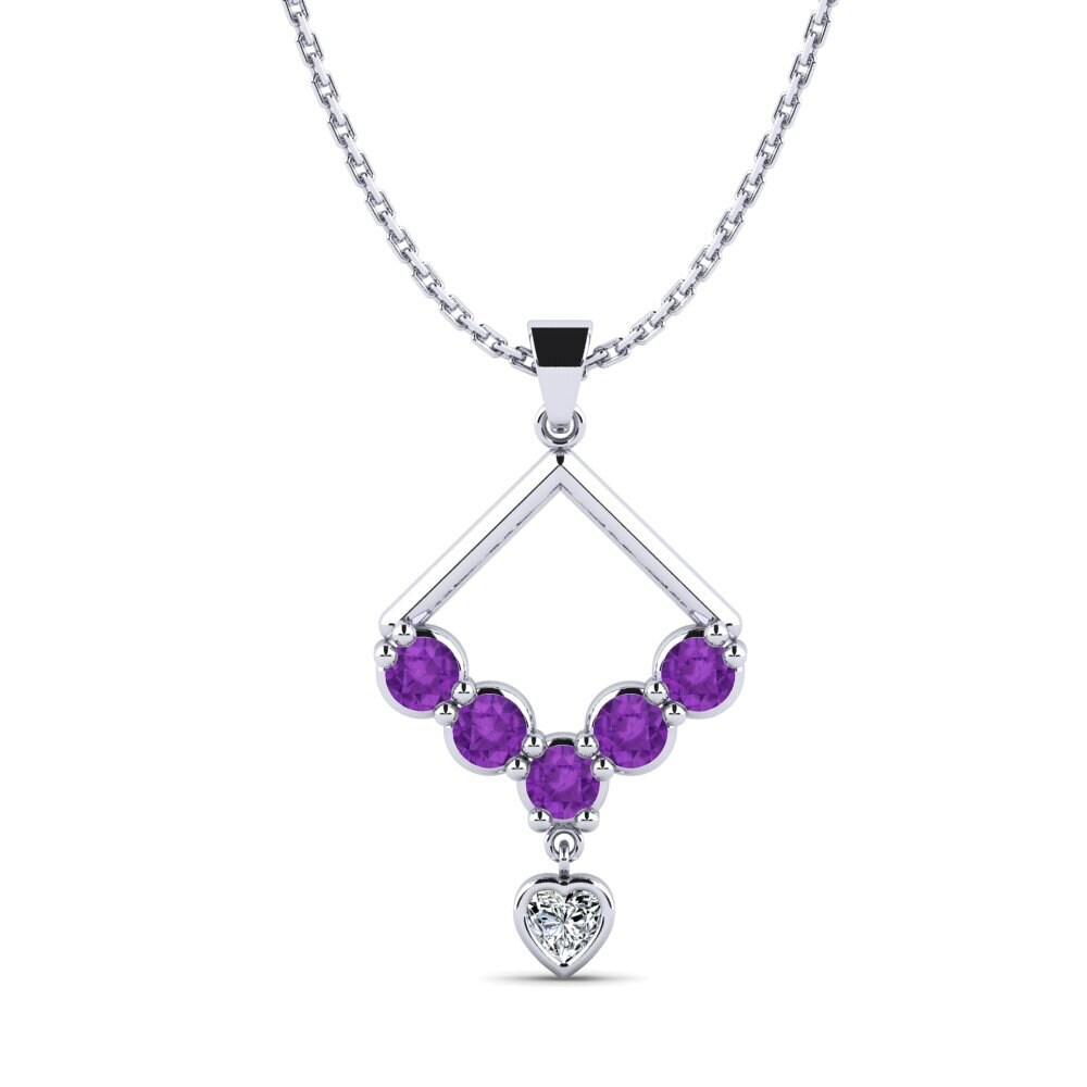 Amethyst Women's Pendant Cravat