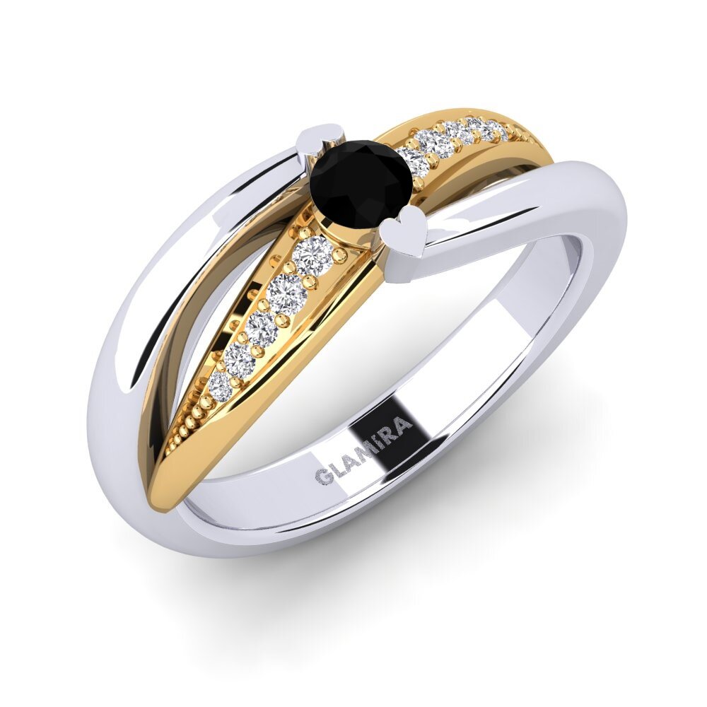 Black Onyx Engagement Ring Crece