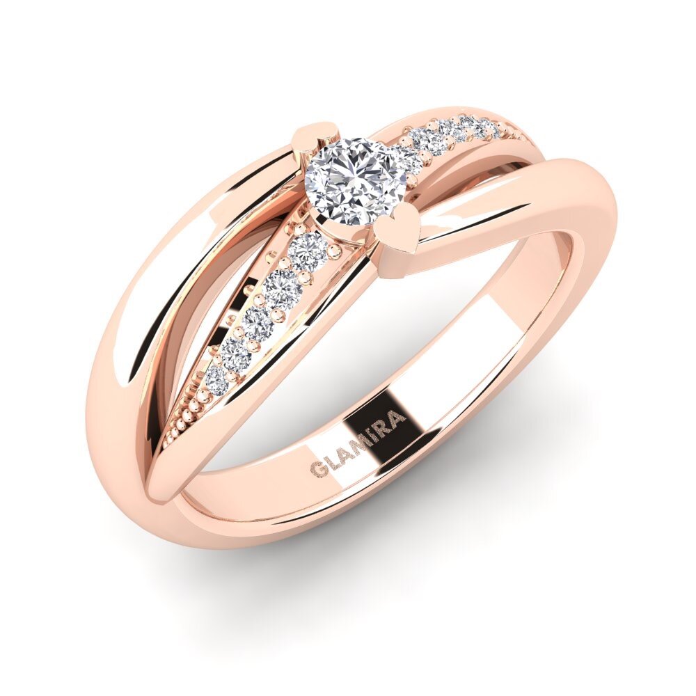 9ct Rose Gold Engagement Ring Crece