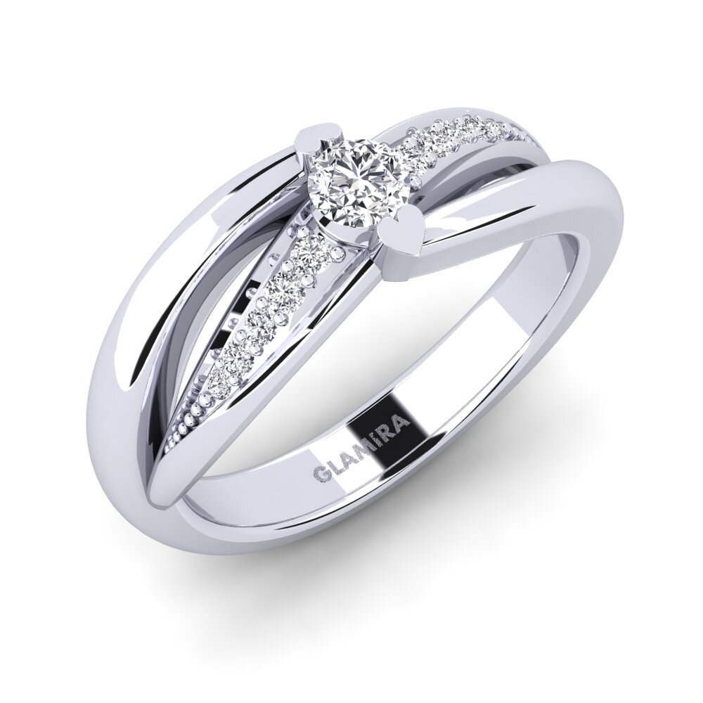 18ct White Gold Engagement Ring Crece