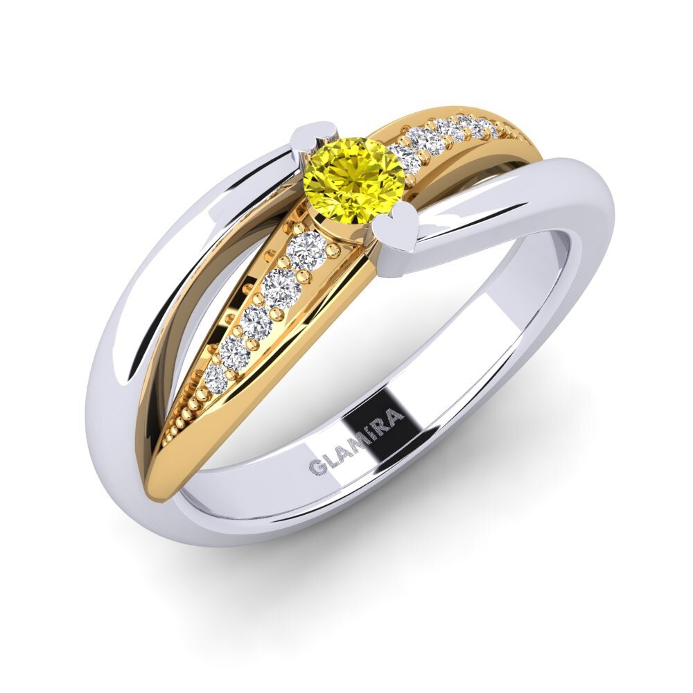 Yellow Diamond Engagement Ring Crece
