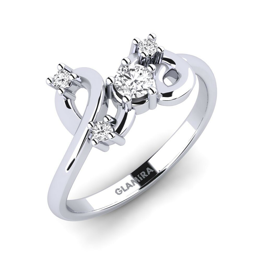 Saphir Blanc Bague Crecy