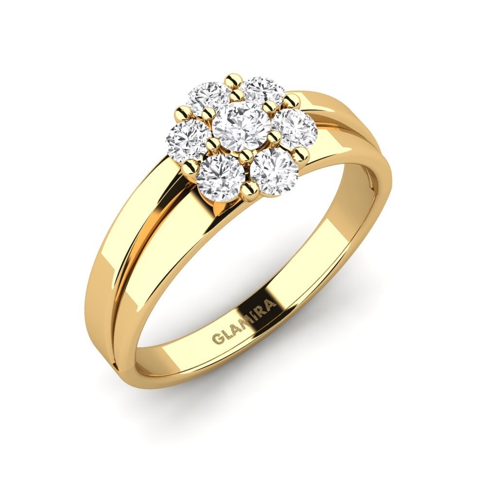 Weißer Saphir Ring Crese