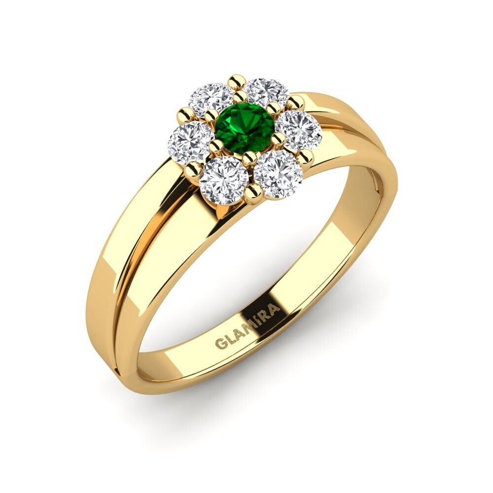 Grüner Zirkonia Ring Crese